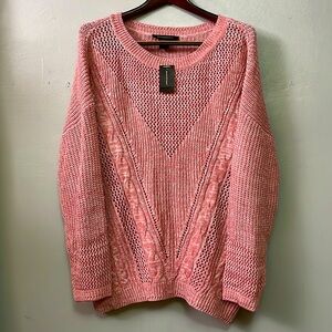 NWT Ashley Stewart Pink Sweater